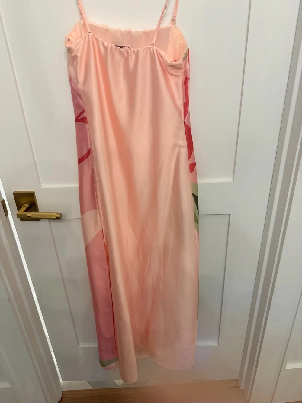Abercrombie & Fitch Pink Floral Maxi Slip Dress